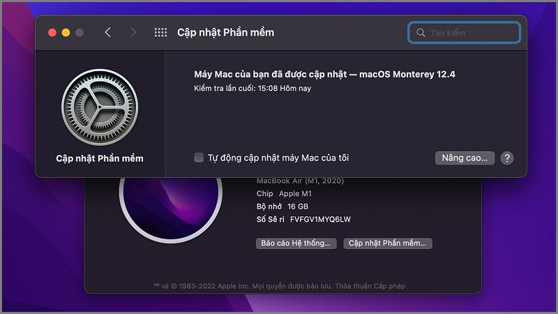 Cập nhật macOS bước 4 Cập nhật macOS bước 4