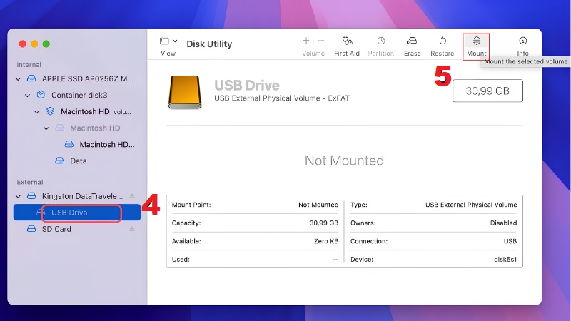 Kiểm tra System Infor2ation và Mount thủ công bước 2 Kiểm tra System Infor2ation và Mount thủ công bước 2