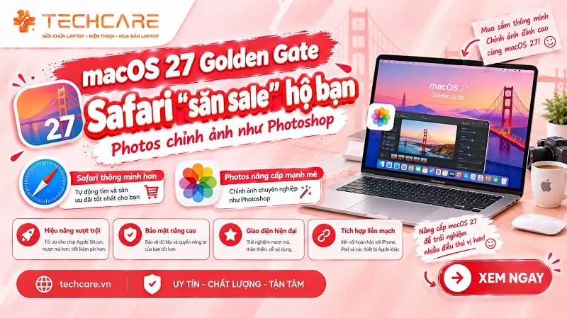 macOS 27 Golden Gate: Safari săn sale hộ bạn, Photos chỉnh ảnh như Photoshop