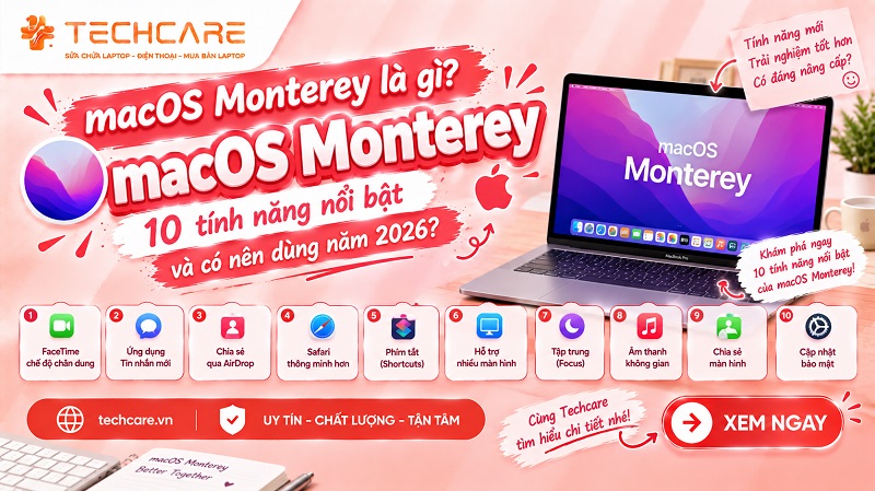 MacOS Monterey là gì? 10 tính năng nổi bật và có nên dùng năm 2026