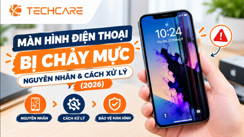 Màn Hình Điện Thoại Bị Chảy Mực: Nguyên Nhân & Cách Xử Lý (2026)