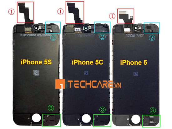 màn hình iphone 5 và 5s có giống nhau không