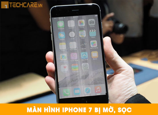Thay màn hình Iphone 7 bị mờ sọc