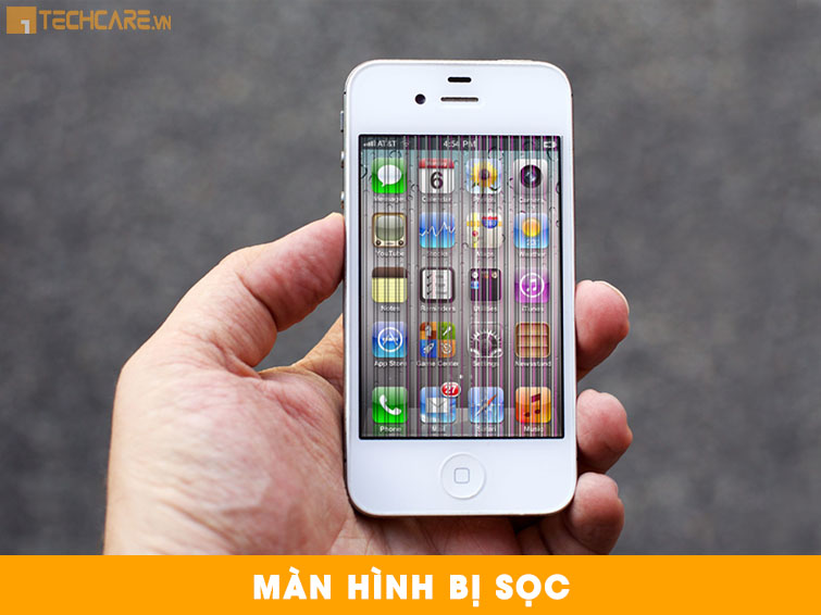Thay màn hình iphone bị lỗi sọc