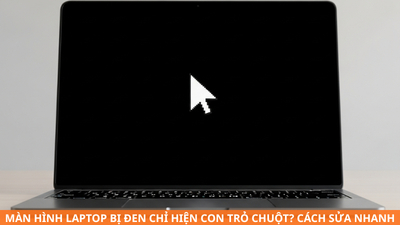 Màn hình laptop bị đen chỉ hiện con trỏ chuột? Cách sửa nhanh và dễ áp dụng