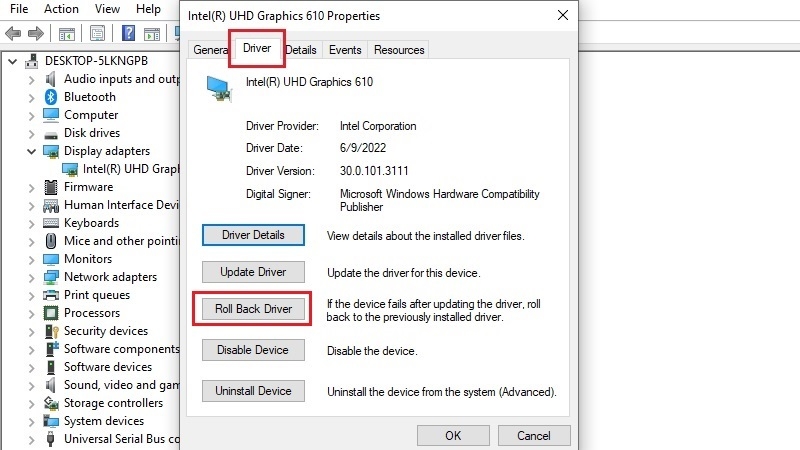 Cập nhật hoặc cài lại driver card đồ họa bước 6 Cập nhật hoặc cài lại driver card đồ họa bước 6