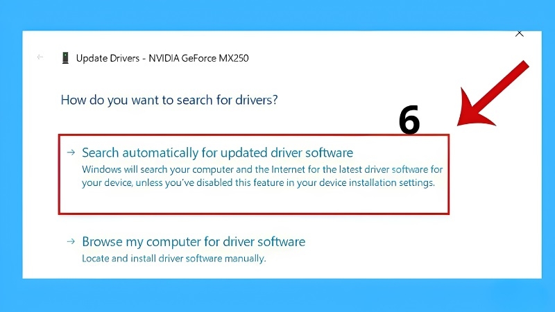 Cập nhật hoặc gỡ cài đặt lại driver card đồ họa bước 3 Cập nhật hoặc gỡ cài đặt lại driver card đồ họa bước 3