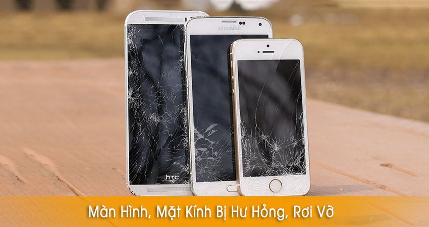 Màn hình mặt kính iphone bị vỡ