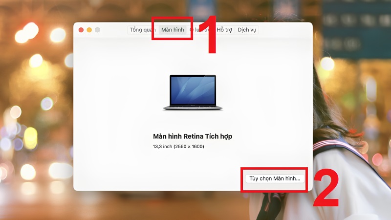Đặt lại độ phân giải trên máy tính Mac bước 2 Đặt lại độ phân giải trên máy tính Mac bước 2