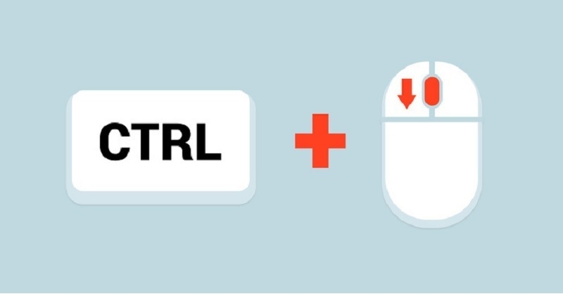 Cách chỉnh màn hình máy tính bị phóng to bằng con lăn chuột