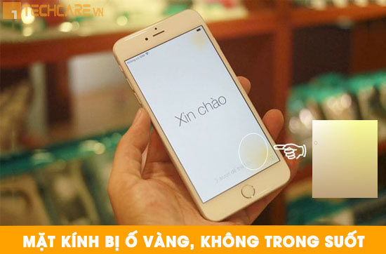 Thay mặt kính Iphone bị ố vàng