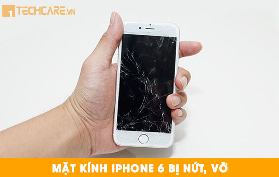 Thay mặt kính Iphone 6 bị nứt vỡ