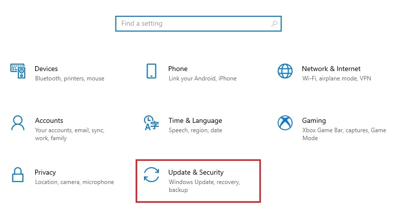 Cập nhật hệ điều hành Windows bước 2
