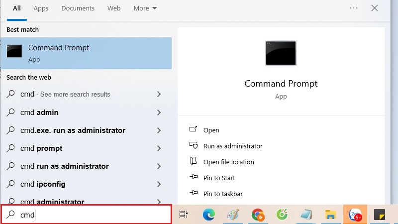 Chạy System File Checker (SFC) bước 1