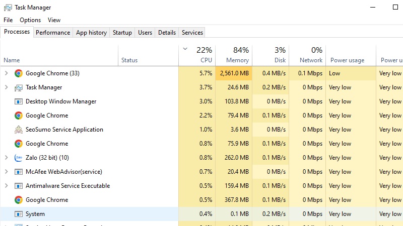 Đóng ứng dụng đang treo qua Task Manager bước 1 Đóng ứng dụng đang treo qua Task Manager bước 1