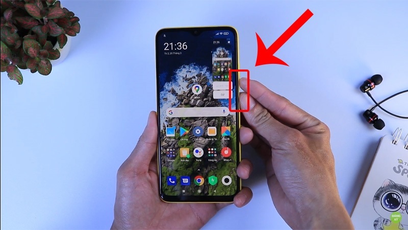 Chụp màn hình điện thoại Redmi bằng phím cứng vật lý