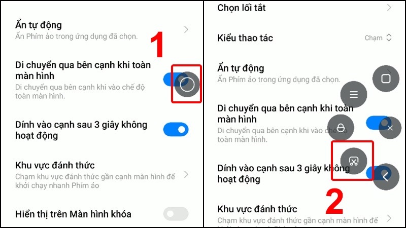 Chọn vào biểu tượng Chụp ảnh màn hình