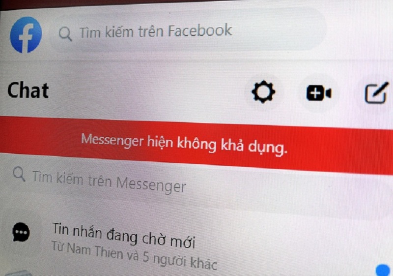 Các dấu hiệu Messenger bị lỗi