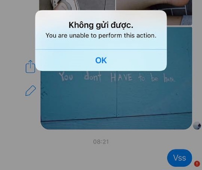 Các dấu hiệu Messenger bị lỗi