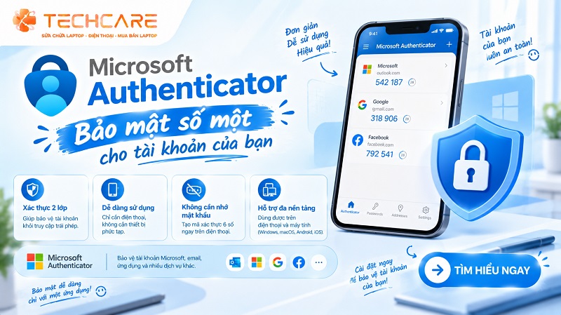 Microsoft Authenticator – Bảo mật số một cho tài khoản của bạn