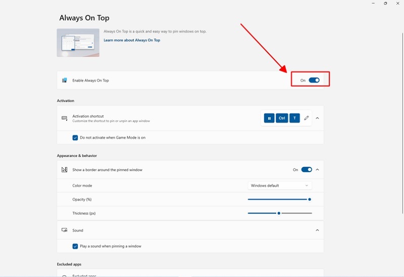 Mở phần mềm PowerToys lên trên máy tính