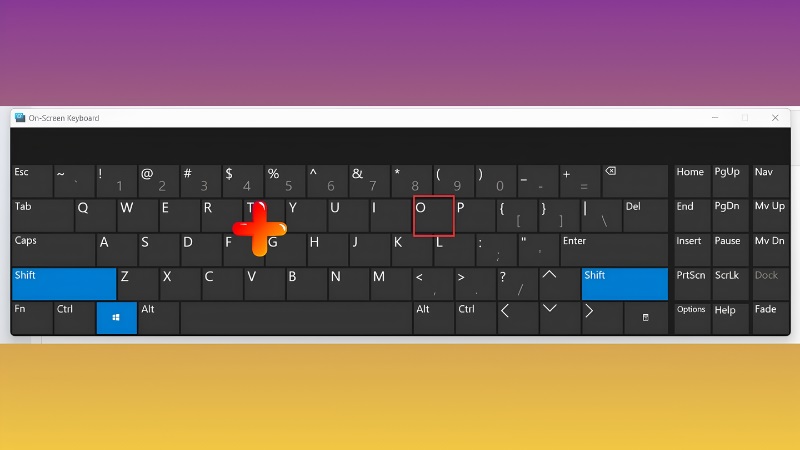 Nhấn đồng thời 3 phím Windows, Ctrl và chữ O