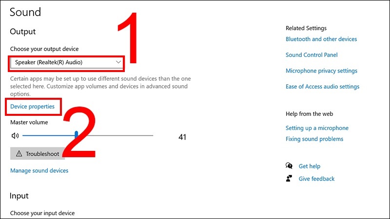Chọn vào mục Additional device properties