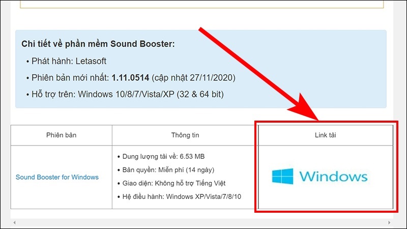 Tải phần mềm bằng Sound Booster