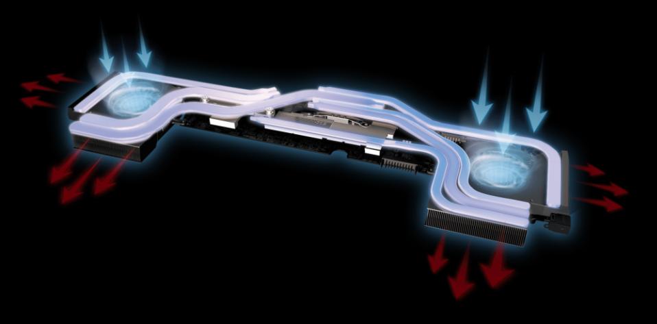 Hệ thống tản nhiệt Cooler Boost 5 với 2 quạt song song