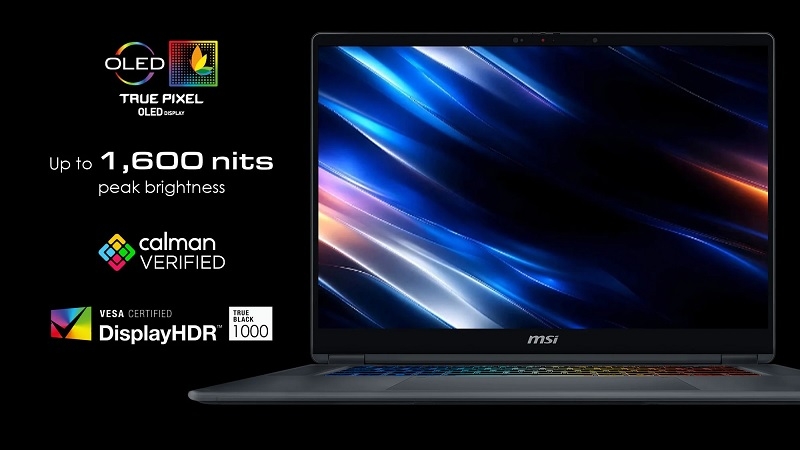 Màn hình Tandem OLED 16 inch MSI Prestige N16 Flip AI+ Màn hình Tandem OLED 16 inch MSI Prestige N16 Flip AI+