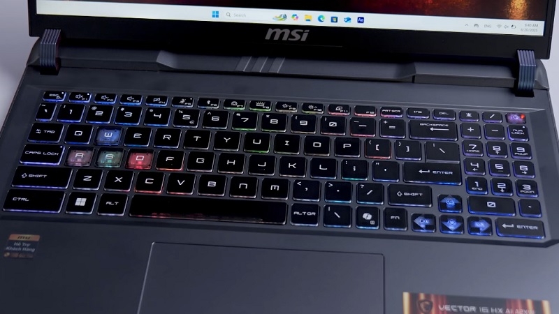 MSI Vector 16 HX AI A2XWIG-062VN - Laptop Gaming Hiệu Năng Cao Với RTX 5080 Và Intel Ultra 9 Thế Hệ Mới MSI Vector 16 HX AI A2XWIG-062VN - Laptop Gaming Hiệu Năng Cao Với RTX 5080 Và Intel Ultra 9 Thế Hệ Mới