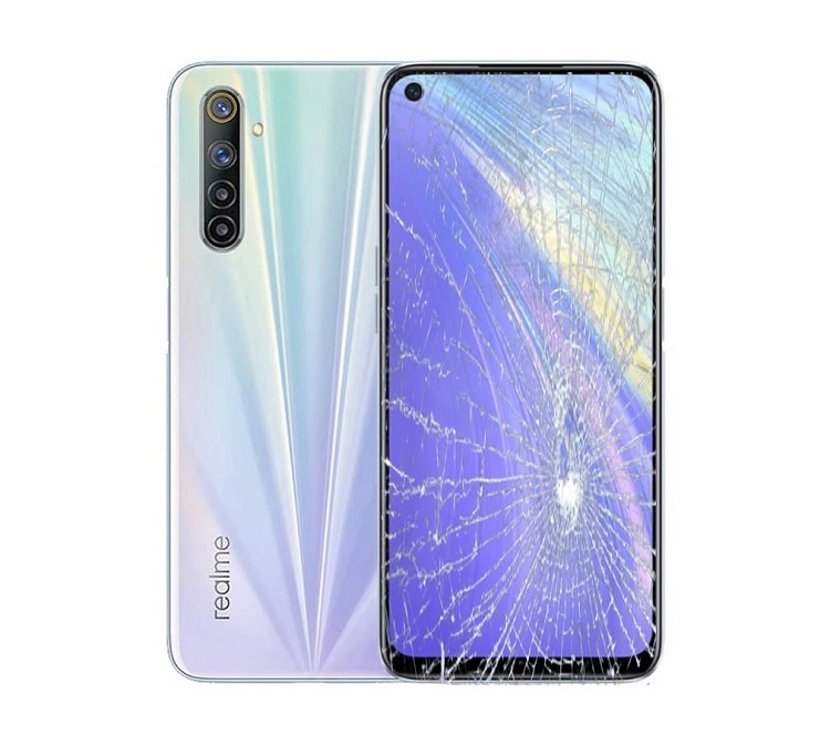 Phân biệt giữa thay màn hình và thay mặt kính Realme 6
