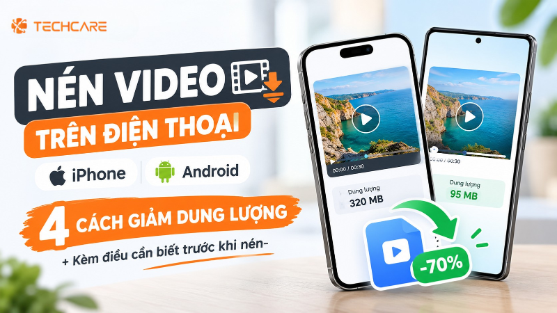 Nén Video Trên Điện Thoại iPhone Và Android: 4 Cách Giảm Dung Lượng, Kèm Điều Cần Biết Trước Khi Nén