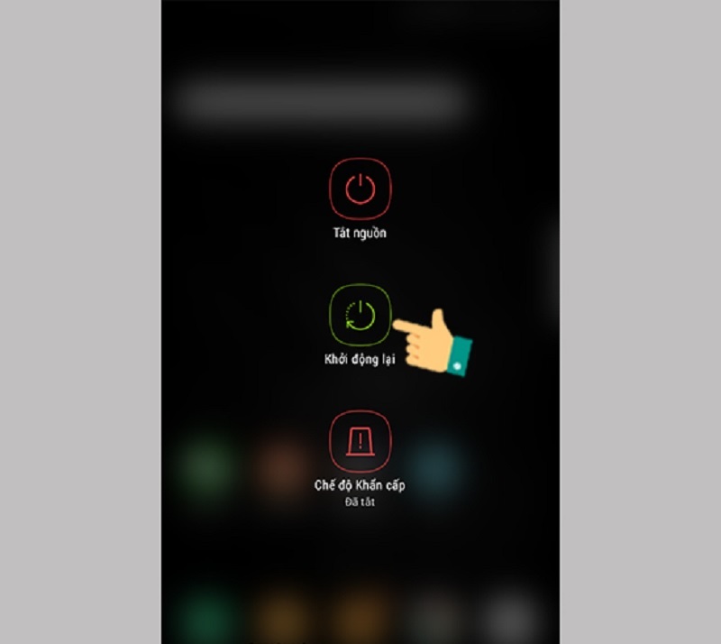 Khởi động lại điện thoại