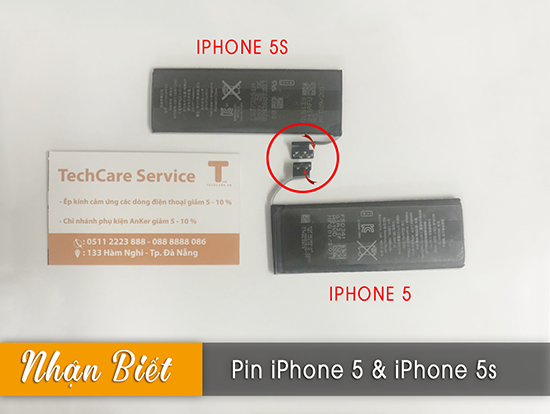So sánh pin iphone 5 và 5s có giống nhau không