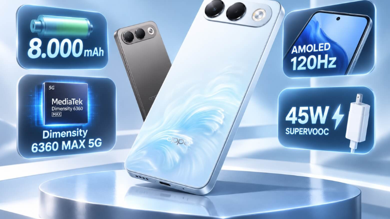 OPPO A7 Pro dùng MediaTek Dimensity 6360 Max