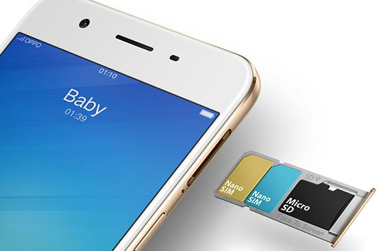 OPPO F1s không nhận sim