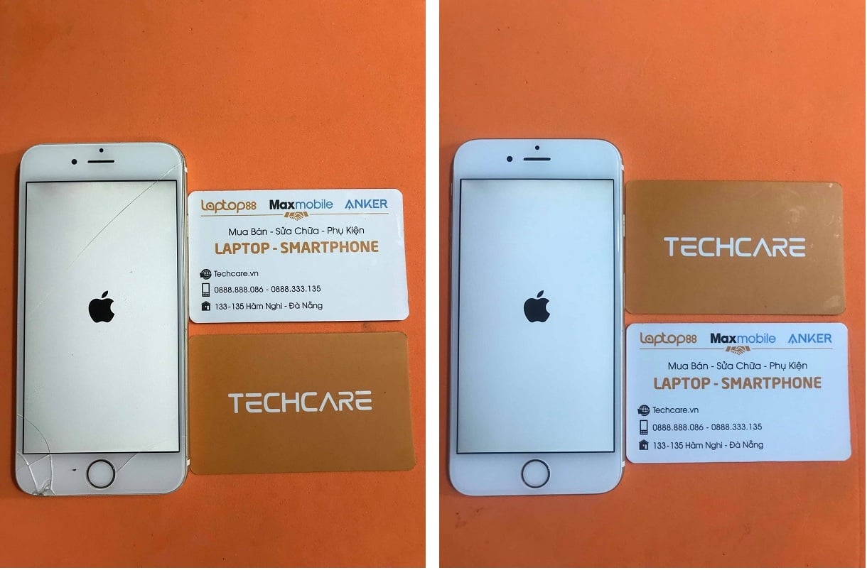 Oppo f1s trước và sau khi thay mặt kính Đà Nẵng