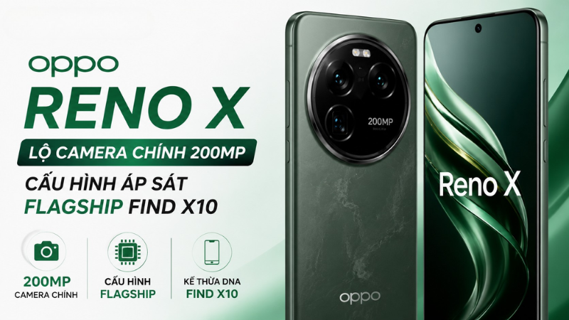 OPPO Reno X Lộ Camera Chính 200MP, Cấu Hình Áp Sát Flagship Find X10