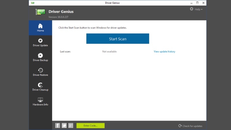 Driver Genius – mạnh về sao lưu