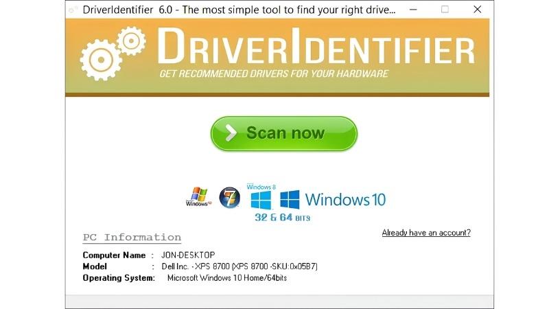 DriverIdentifier – công cụ tra cứu