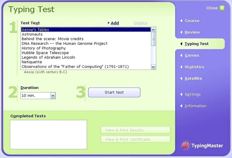 Phần mềm gõ 10 ngón Typingmaster Pro
