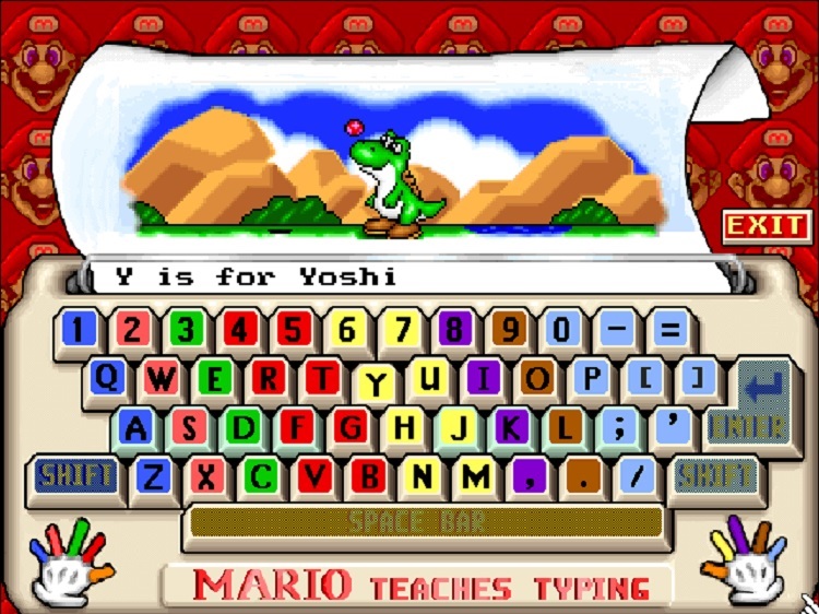 Phần mềm luyện gõ 10 ngón Mario Teaches Typing