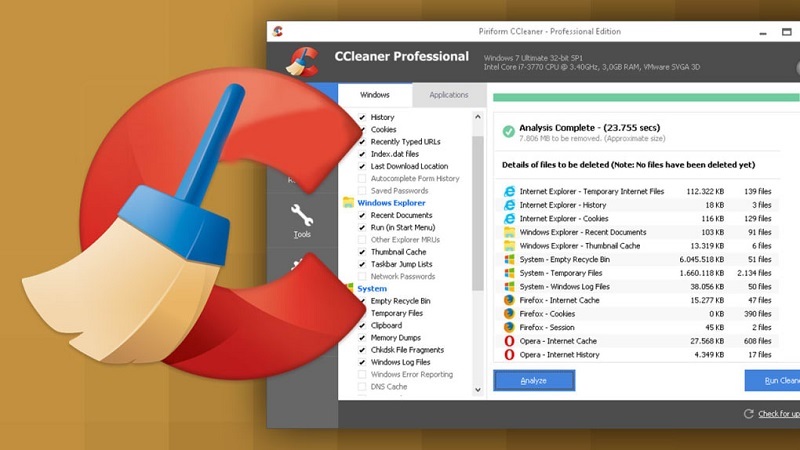CCleaner – Lựa chọn phổ biến nhất