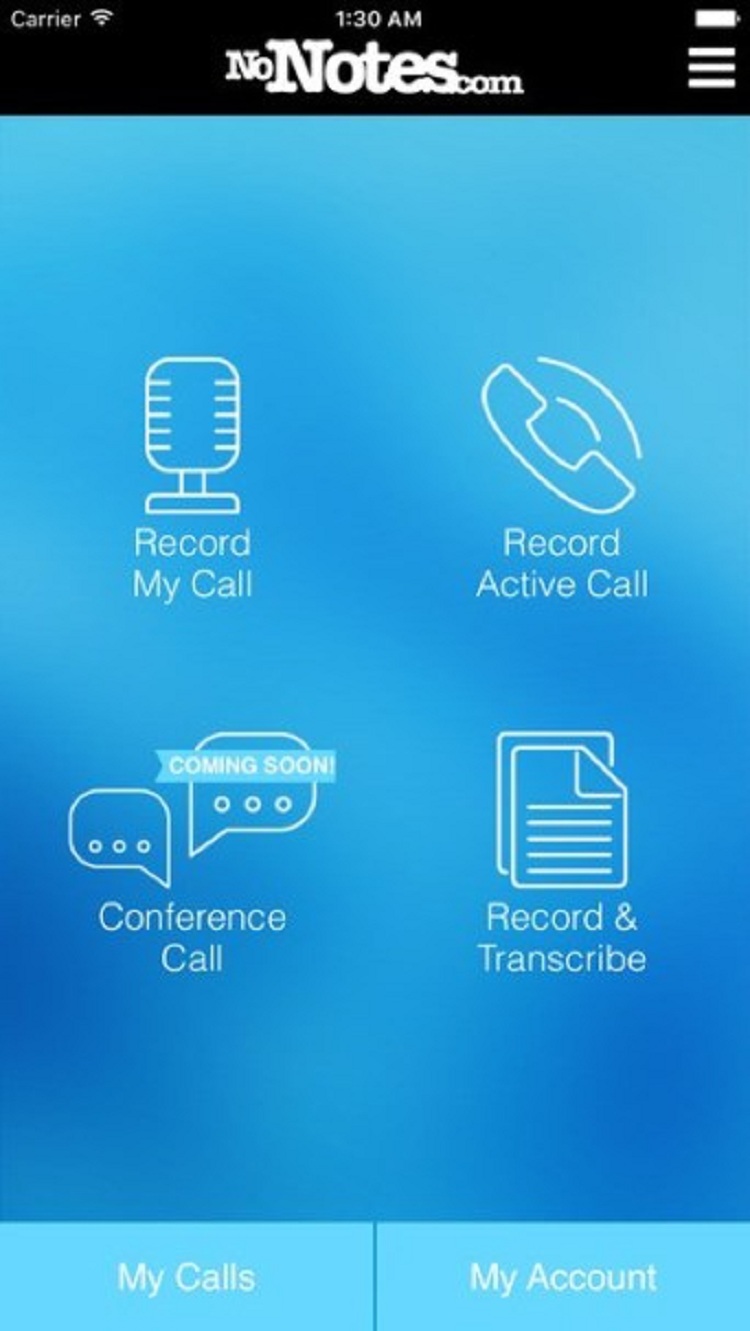 Ghi âm cuộc gọi bằng NoNotes