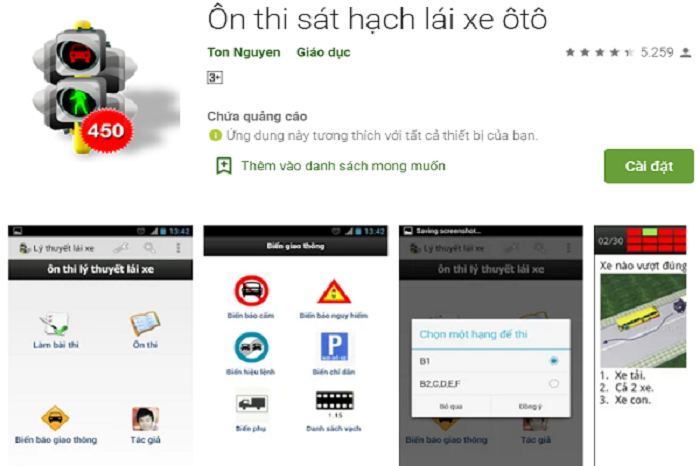 Top phần mềm học lái xe ô tô trên điện thoại