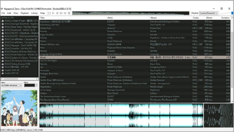 Phần mềm nghe nhạc lossless - Foobar2000