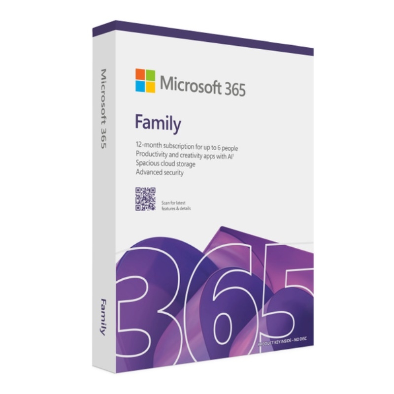Office 365 Family English APAC Subscr 1YR Medialess (EP2-36878)