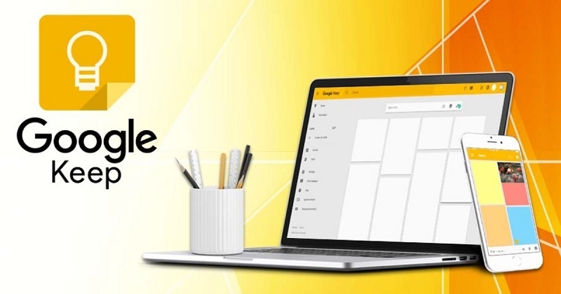 Phần mềm quản lý công việc trên điện thoại Google Keep