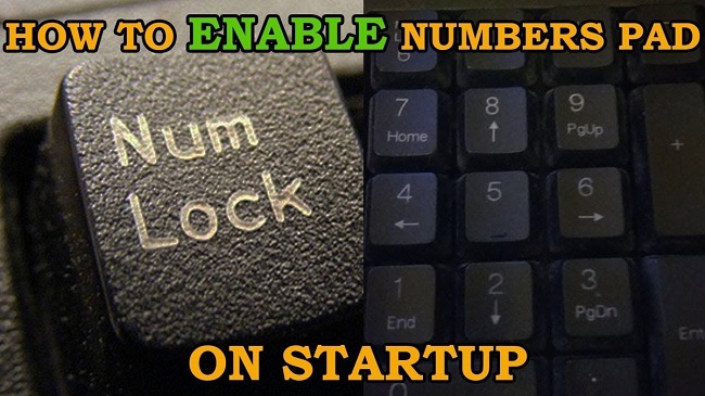 Cài Đặt Phím Numlock